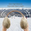 FAAYFIAN Faux Fur Fuzzy Earmuffs Ear Warmer for Winter Women with Pearl Headband, Soft Plush Outdoor Ear Muffs - 2 of 4