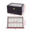 YIYIBYUS Watch Storage Organizer, 20-slot Watch Storage Box, Watch Display Case - 3 of 4