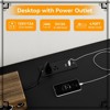 Modern 8-Drawer Black Dresser with LED Lights, Charging Station, and TV Stand for Bedroom or Living Room, Black - 3 of 4