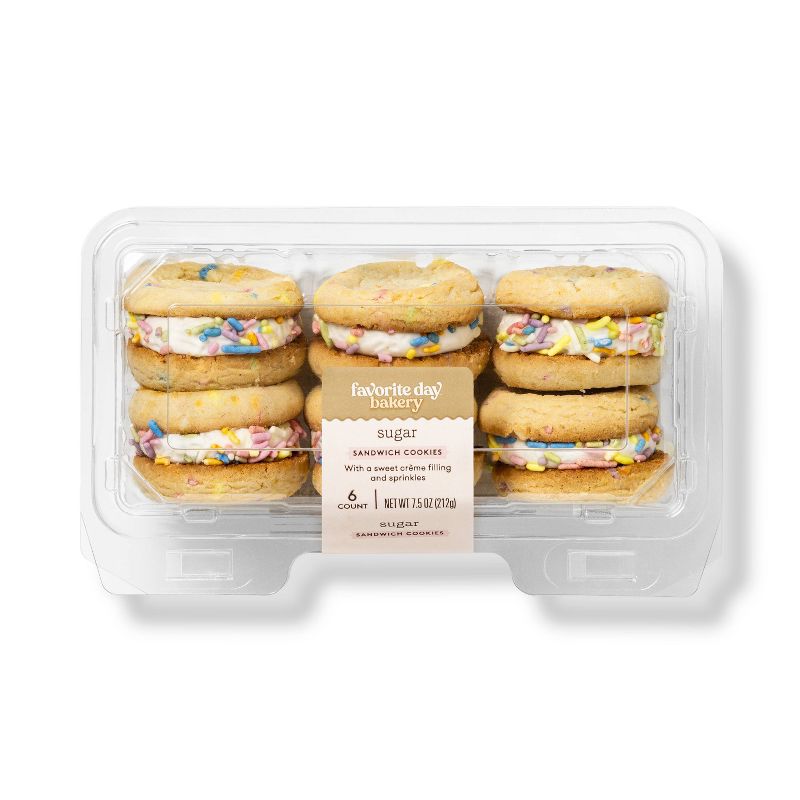 Spring Soft Sandwich Cookies - 7.5oz/6ct - Favorite Day&#8482;, 1 of 4