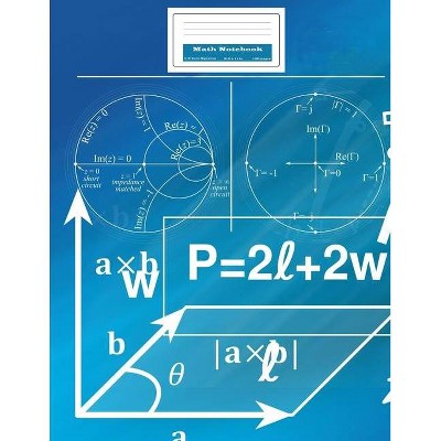 Math Notebook - by  Coolbook Press (Paperback)