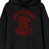Harry Potter Gryffindor Quidditch Crest Long Sleeve Black Adult Hooded Sweatshirt - 2 of 3