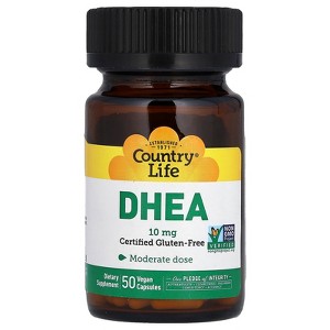 Country Life DHEA, 10 mg, 50 Vegan Capsules - 1 of 3