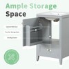 MOEPISY 20 inch Bathroom Vanity with Sink, Bathroom Cabinet with Soft Closing Door, Storage Rack and A Drawer, Grey - 3 of 4