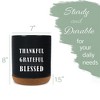 Elanze Designs Thankful Blessed Black X-Large Cork Bottom Kitchen Utensil Holder - 2 of 4
