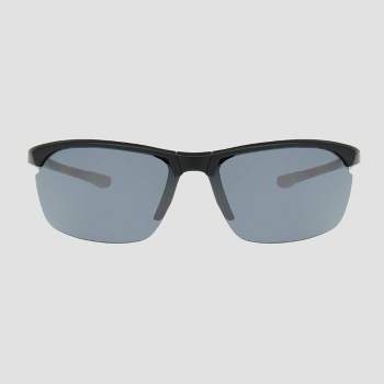 Men's Browline Wrap Sport Sunglasses - All in Motion Black