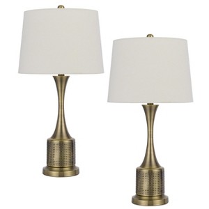 Cal Lighting 100W Toccoa metal table lamp. Priced and sold as pairs - 1 of 4