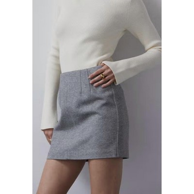 Women's Lyla Brushed Tweed Mini Skirt - CRESCENT