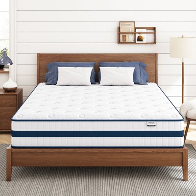 BDELITE Queen Size Mattress Hybrid Mattresses in A Box, Cooling Memory Foam & Individually Pocket Coils, Luxury Mattress-80*60*49 Inch