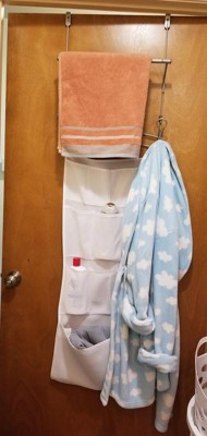 Mainstays SnugFit Over-the-Door 3-Tier Towel Bar with 2 Hooks