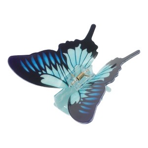 Unique Bargains Christmas Hair Clips Butterfly for Christmas 3.74"x3.54"x1.97" Navy Blue 1 Pc - 1 of 4