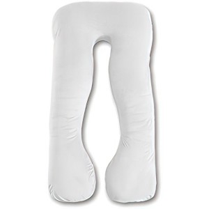 Urban Sombrero Trickonometry U Shaped Pregnancy Pillow - Velvet Cover, Full Body Maternity Cushion - 1 of 4