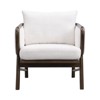 CAVINAS 1PC/2PCS Modern Accent Chair,Solid Wood Frame Padded Armchair,Plush High-Density Foam Living Room Chair for Reading Room,Bedroom,White - 2 of 4