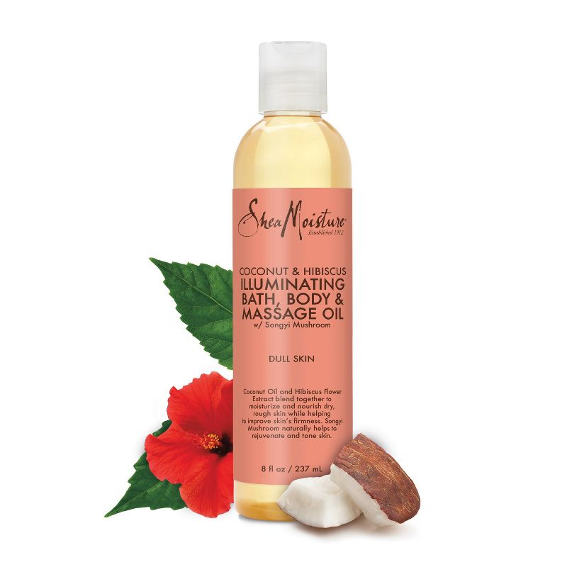 SheaMoisture Coconut and Hibiscus Bath Body and Massage Oil - 8 fl oz, 6 of 10