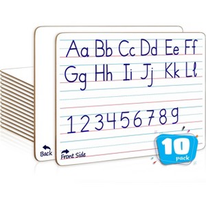 SCRIBBLEDO Ruled Lined Dry Erase Board 9"x12" Pack of 10 - 1 of 4