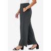 Jessica London Women's Plus Size Stretch Knit Crepe Wide Leg Pant - 4 of 4