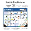 TF Publishing July 2025 - June 2026 Every Day's A Holiday Large Desk Pad Monthly Blotter Calendar - 3 of 4