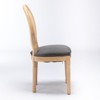 PAGED French Style Dining Chairs Set of 2 Wood Frame Living Room Chairs with Rattan Back for Living Room - 4 of 4