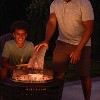 Tiki 2pc Social Outdoor Fire Pit Screen & Poker Set Black & Gold - 3 of 4