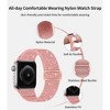 HTUTWOO Shiny Apple Watch Band, Nylon Stretchy Strap 38/40/41/42/44/45/49mm for iWatch Series 11 10 9 8 7 6 5 4 3 2 1 SE Ultra - 3 of 4