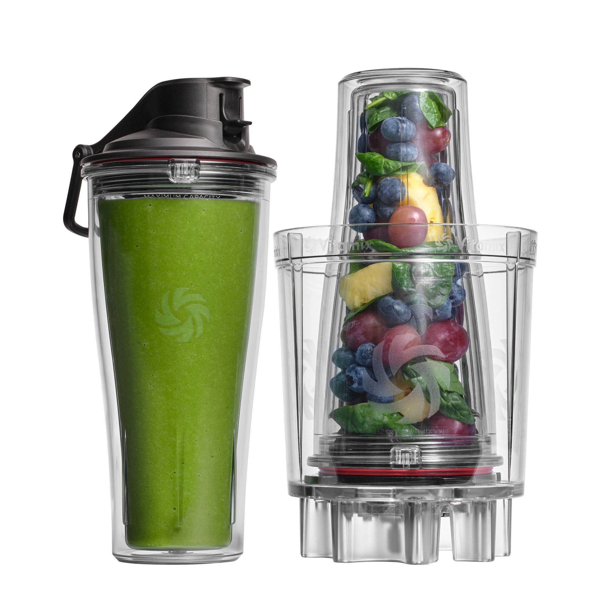 Vitamix Legacy Personal Cup and Adapter: BPA-Free Blender Parts, Dishwasher-Safe, 20 oz Capacity, Clear Copolyester