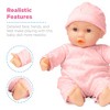 Best Choice Products 12.5in Realistic Baby Doll with Soft Body, Highchair, Potty, Pacifier, Bottle, 9 Accessories - image 3 of 4