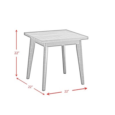 Rory Black Rubberwood Transitional 3-Piece Occasional Table Set