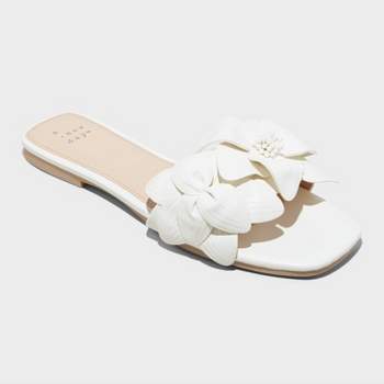 Women's Alyssa Floral Slide Sandals - A New Day™