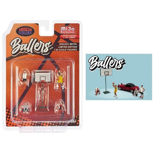 "Ballers" 5 piece Diecast Figure Set Limited Edition to 3600 pieces Worldwide 1/64 Scale Models by American Diorama - image 1 of 3