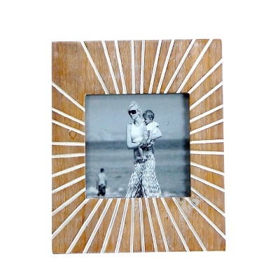 VIP Wood 10.25 in. Brown Photo Frame