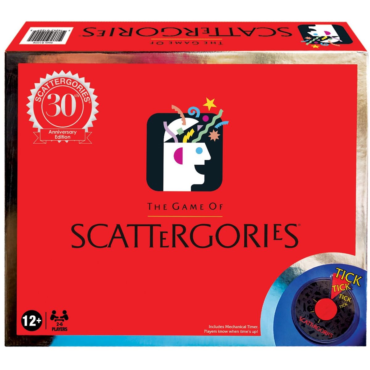 Scattergories 30th Anniversary Edition with Electronic Timer, Classic Family Game for Ages 12+, 2-6 Players