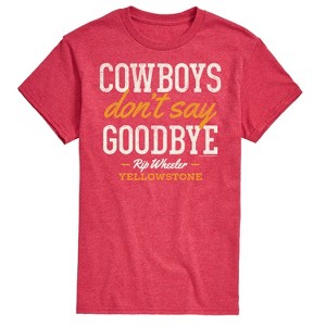 Men's - Yellowstone - Cowboys Don't Say Goodbye Short Sleeve Graphic T-Shirt - 1 of 4