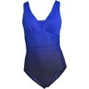 Lands' End Women's SlenderSuit Grecian Tummy Control Chlorine Resistant One Piece Swimsuit - 3 of 4