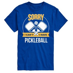 Men's - Instant Message - Sorry I Can't I Have Pickleball Short Sleeve Graphic T-Shirt - 1 of 4