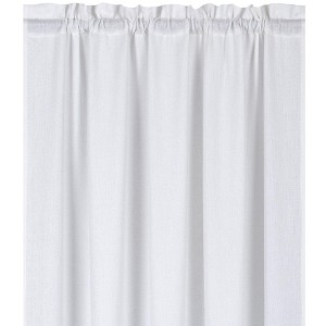 Kate Aurora Living Textured Crepe Sheer Single Window Curtain Treatments And Valances - 1 of 4