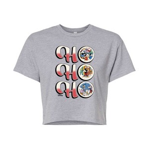 Women's - Disney - Ho Ho Ho Cropped Graphic T-Shirt - 1 of 4