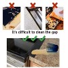 Kitcheniva Silicone Gap Sealing Strip for Kitchen Stove 2 Pcs Black - 2 of 3