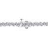 EVERLY JEWELRY | Sterling Silver 2 3/4 CT DEW Created White Moissanite Bracelet, 7.25 inch - 4 of 4