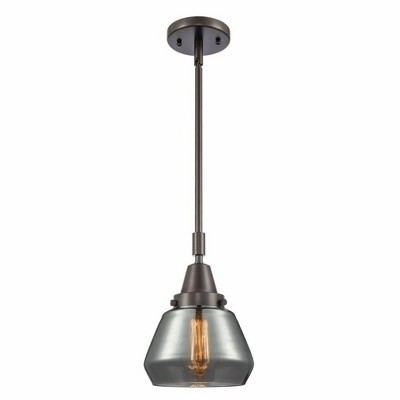 Fulton - 1 Light Stem Hung Mini Pendant In Industrial Style-10.13 Inches Tall and 7 Inches Wide