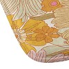 Iveta Abolina Retro Florals Memory Foam Bath Rug Cream - Deny Designs: Abstract Microfiber, Machine Washable, 1'2"x2'4" - 3 of 4