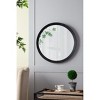 Vynxaria D20x1.5" Transitional Mango Wood Wall Mirror with Solid Frame for Bathroom & Entryway - Leaning Wall Decor Piece - 3 of 4