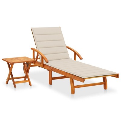 Sunlounger With Table