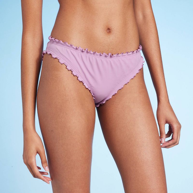 Women's Ruffle Cheeky Bikini Bottom - Shade & Shore™, 1 of 7