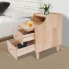 YIYIBYUS End Tables, Solid Wood Nightstand, Narrow Side Table for Small Spaces - 2 of 4