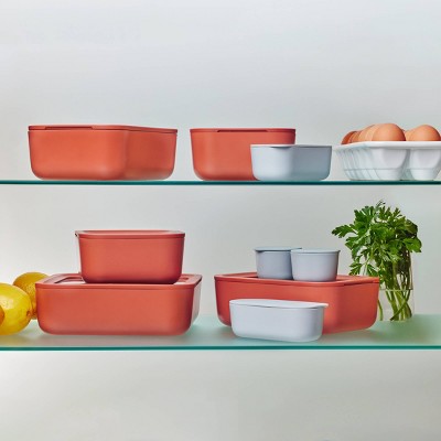 Perracotta 14-Piece Contemporary Glass Food Storage Set