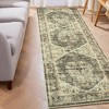 Washable Living Room Area Rug Large Vintage Printed Accent Carpet Non Shedding Oriental Distressed Floor Cover Foldable Indoor Mat - 2 of 4