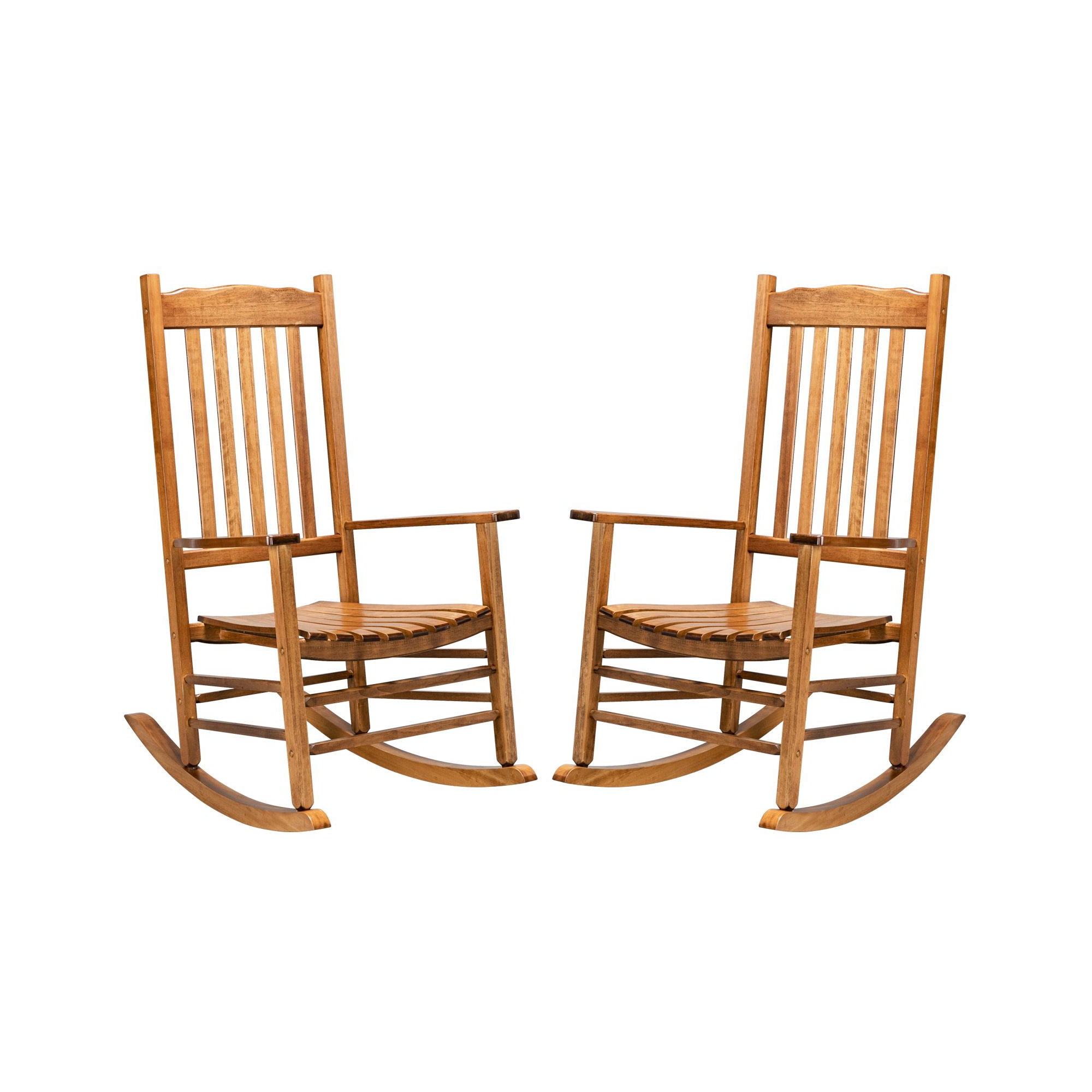 Karl Home | Classic Solid Wood Patio Rocking Chair (Set of 2)