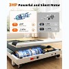 DeerRun 3 in 1 Walking Treadmill, 300 Weight Capacity Foldable Treadmill, 3.0HP Low Noise Under Desk Treadmills for Home Office(White) - 3 of 4
