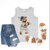 The Juniper Shop Watercolor Baseball Bear Youth Tank Top - 2 of 4