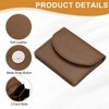 Unique Bargains PU Leather Wallet Slim Business Card Cases 2 Pcs 4.1" x 3.3" - 4 of 4